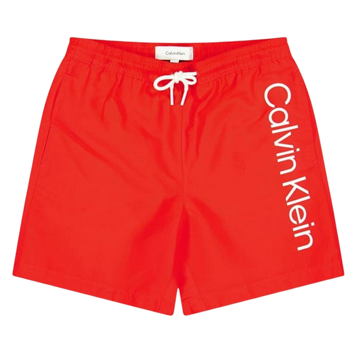 Calvin Klein Kids Logo Swim Shorts Red