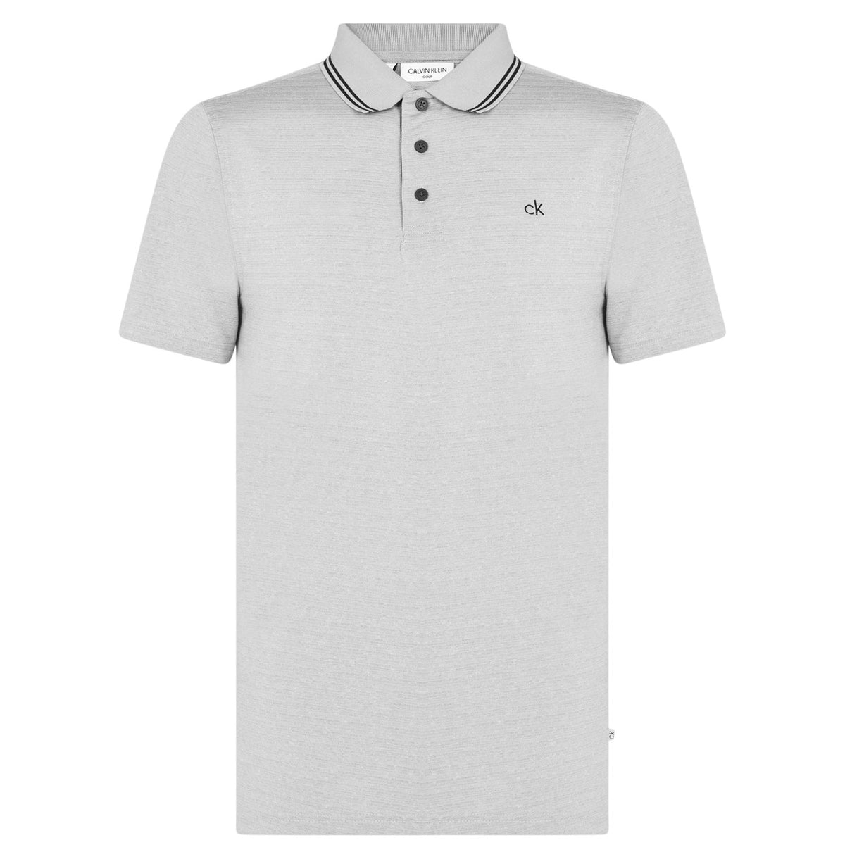 Calvin Klein Mens Broadway Polo Shirt Silver