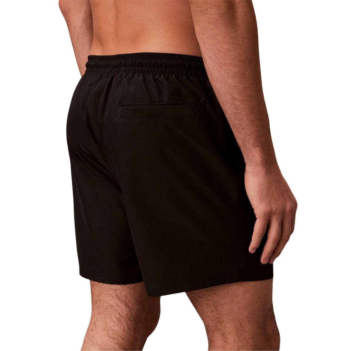 Calvin Klein Mens Logo Swim Shorts Black