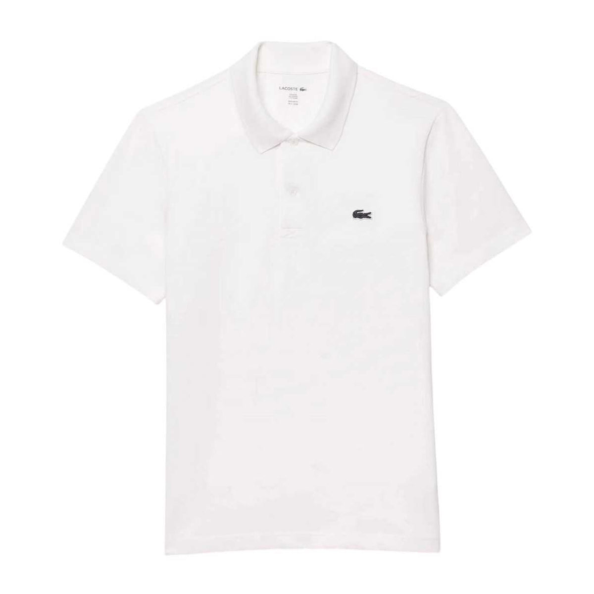 Lacoste Mens Chest Logo Regular Polo Shirt White