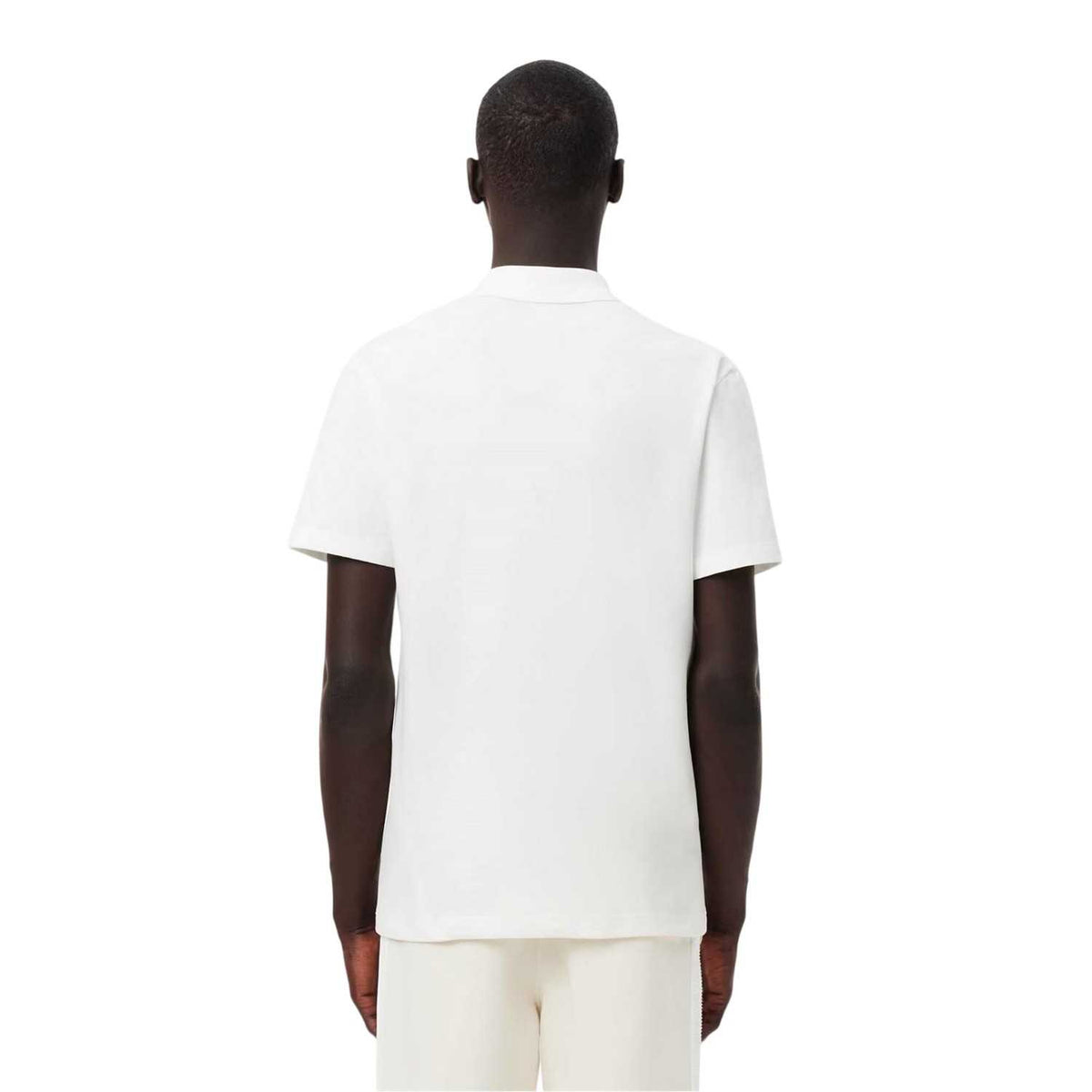 Lacoste Mens Chest Logo Regular Polo Shirt White