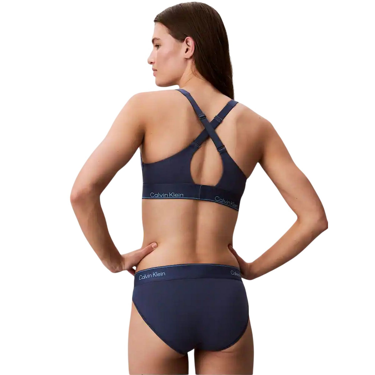 Calvin Klein Womens Cotton Blend Briefs Dark Denim