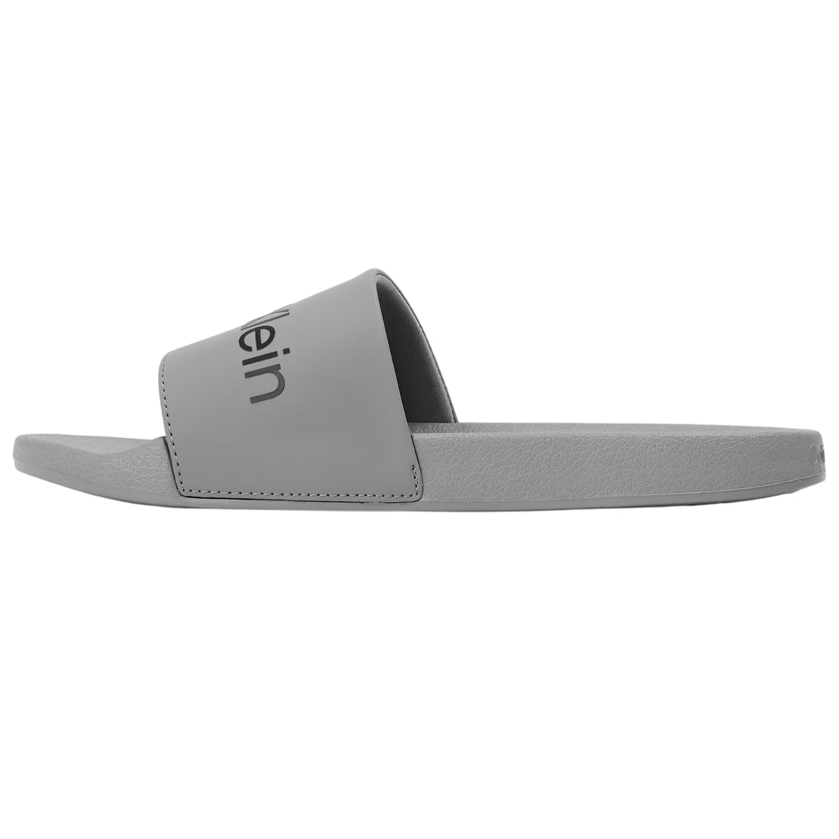 Calvin Klein Mens Flat Sliders Grey/Black