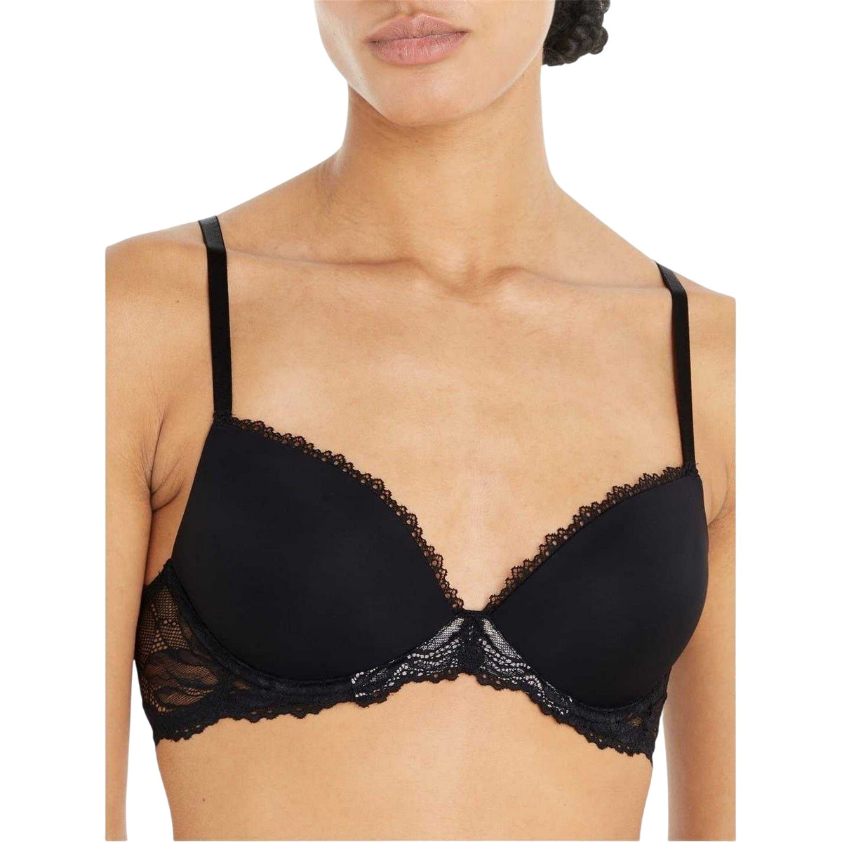 Calvin Klein Womens Demi Lace Bra Black