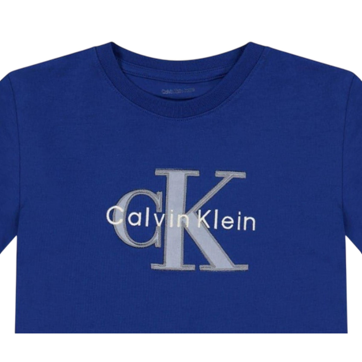 Calvin Klein Kids Logo Cotton T-Shirt Admiral Blue
