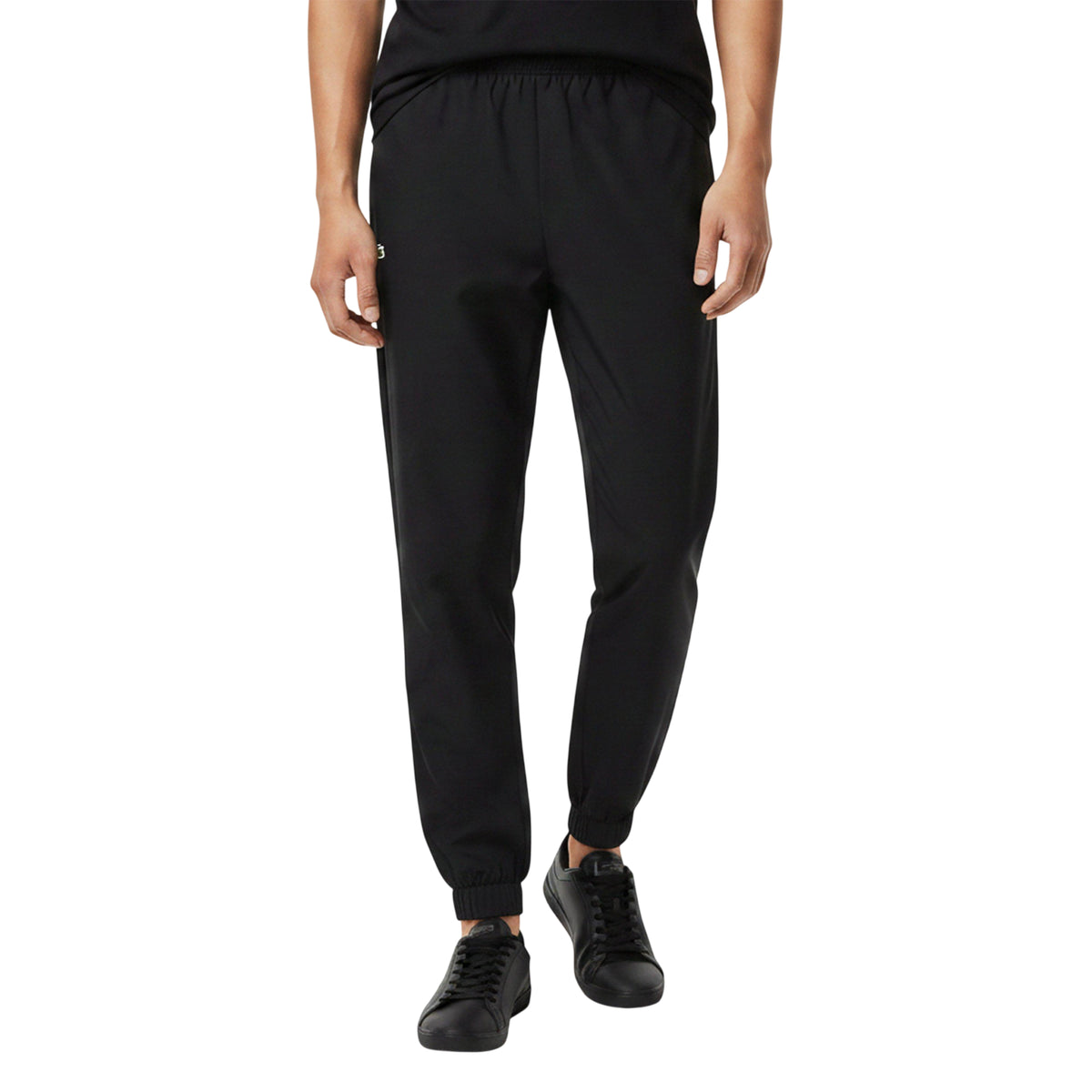 Lacoste Mens Taffeta Logo Jogging Bottoms Black