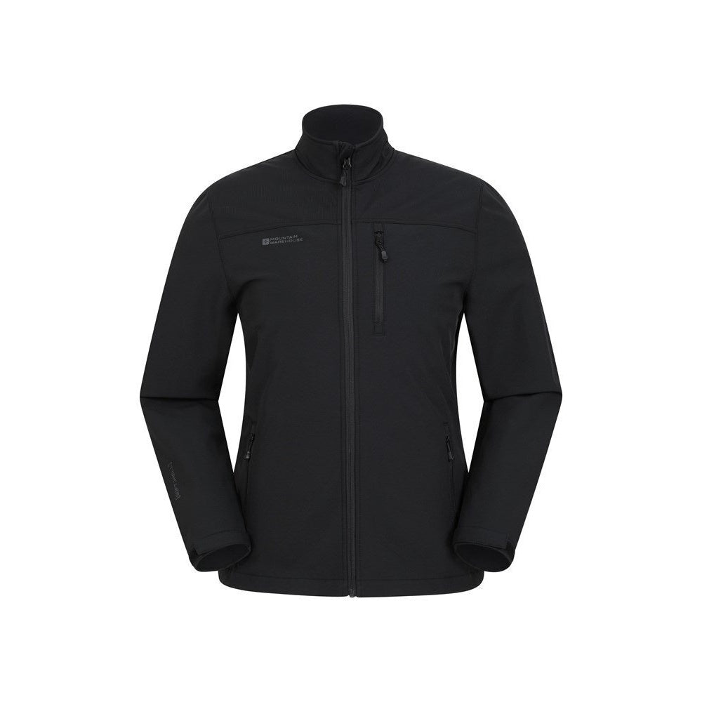 Mountain Warehouse Mens Grasmere Soft Shell Jacket Black