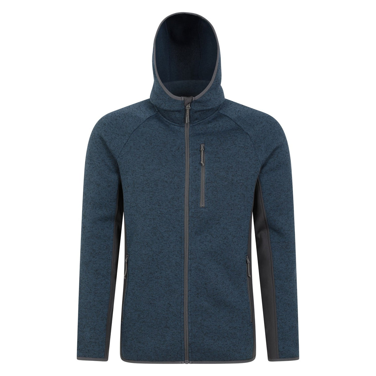 Mountain Warehouse Mens Treston Fleece Hooded Hoodie Navy