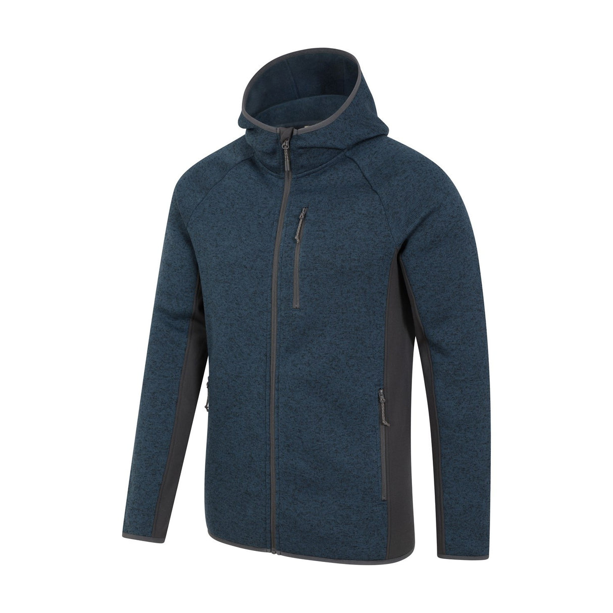 Mountain Warehouse Mens Treston Fleece Hooded Hoodie Navy