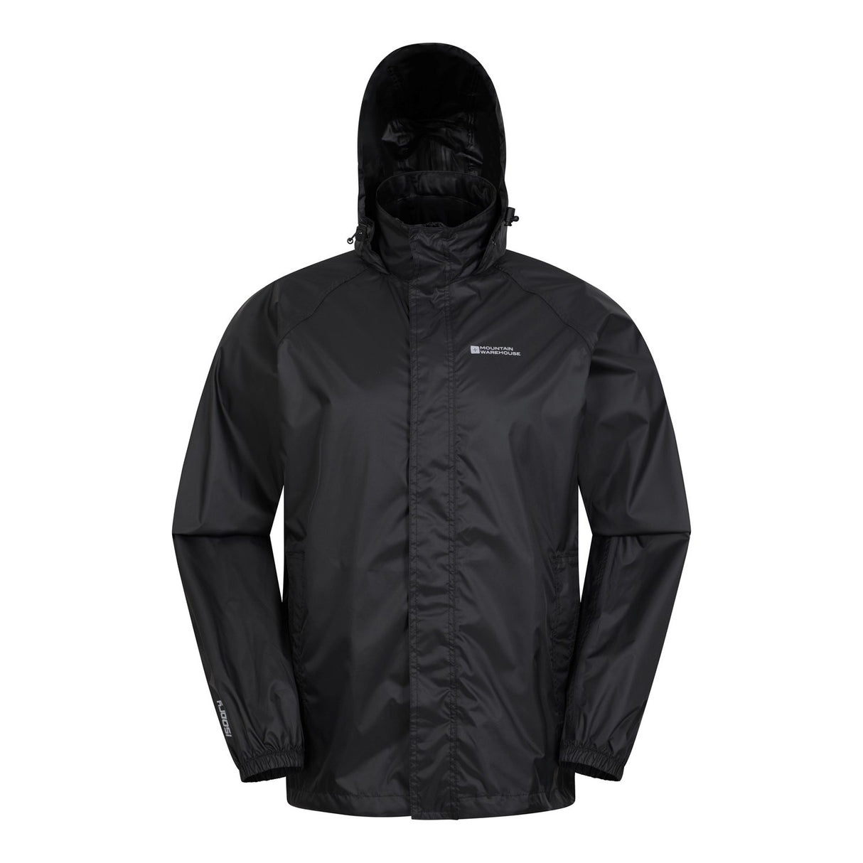 Mountain Warehouse Mens Pakka II Waterproof Jacket Black