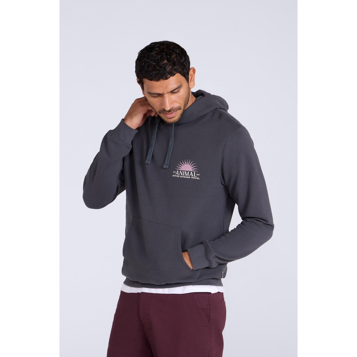 Mountain Warehouse Mens River Organic Hoodie Alloy Grey