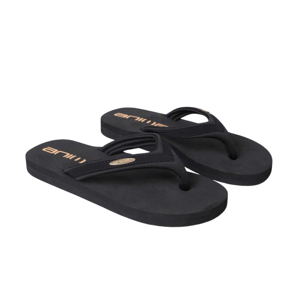 Animal Womens Swish Recycled Flip Flops Black
