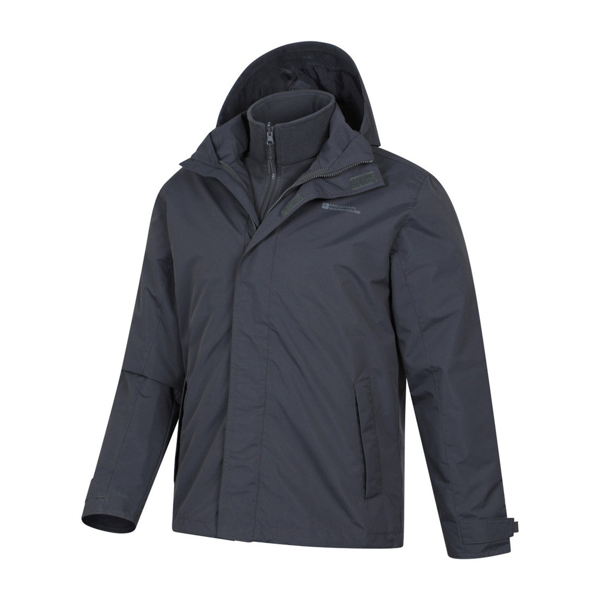 Mountain Warehouse Mens Fell II 3 in 1 Jacket Grey