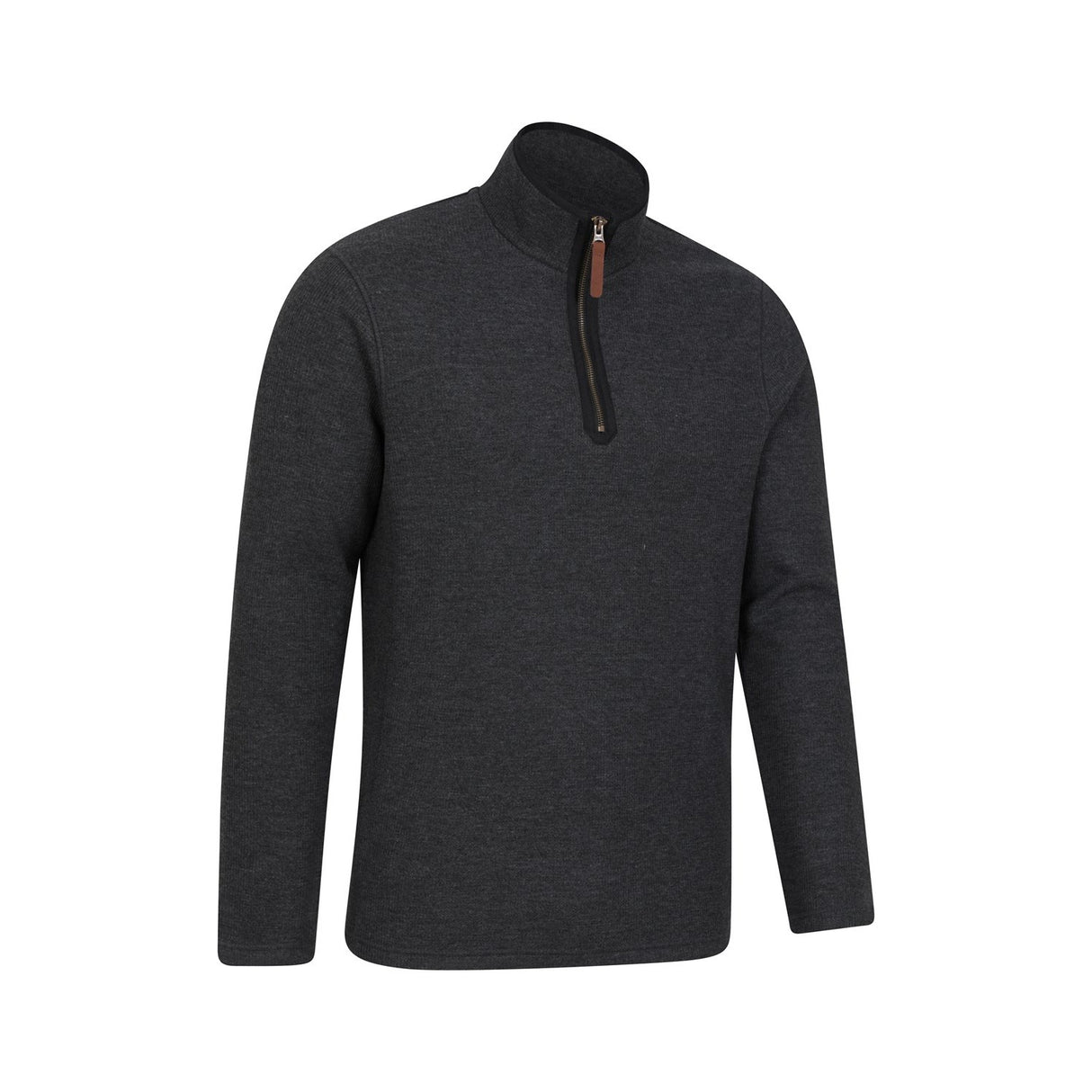 Mountain Warehouse Mens Beta Contrast Zip Top Charcoal