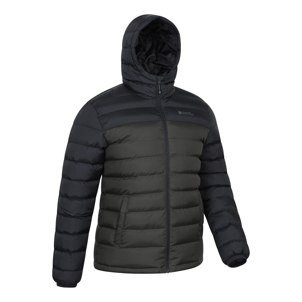 Mountain Warehouse Mens Seasons II Camo Padded Jacket Khaki Green