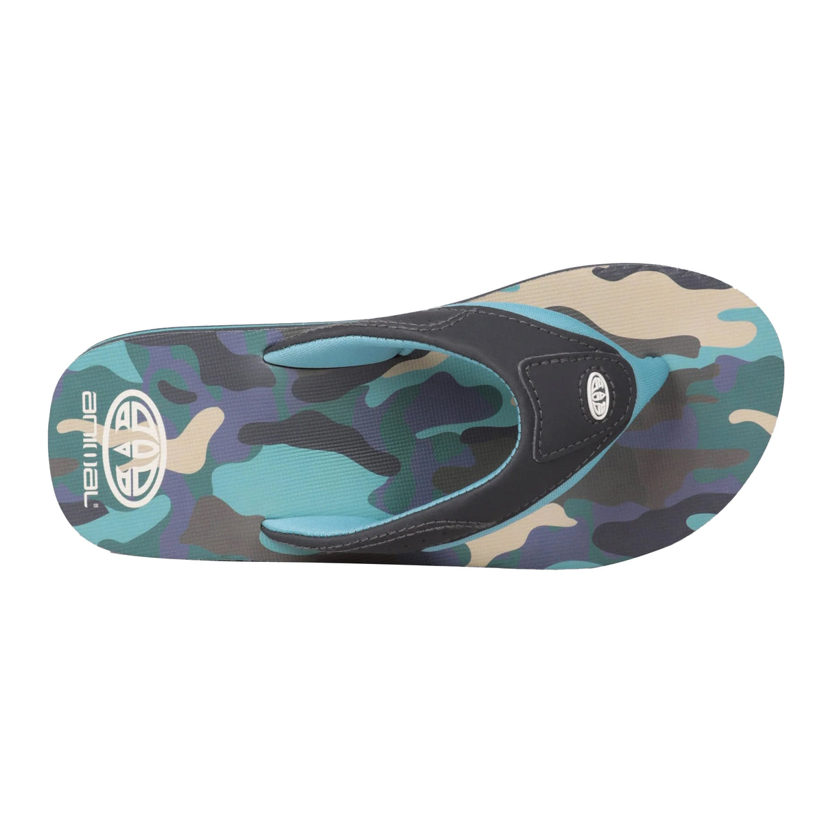 Animal Kids Jekyl Recycled Flip Flops Grey