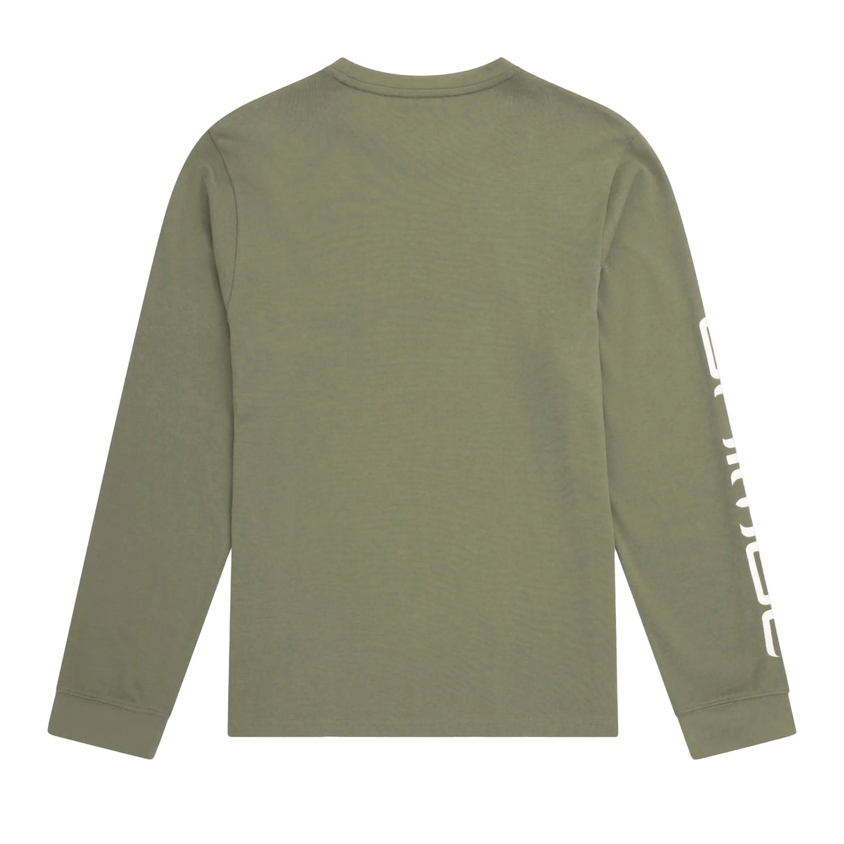 Animal Mens Tommy Back Print Organic Long-Sleeved T-Shirt Khaki Green