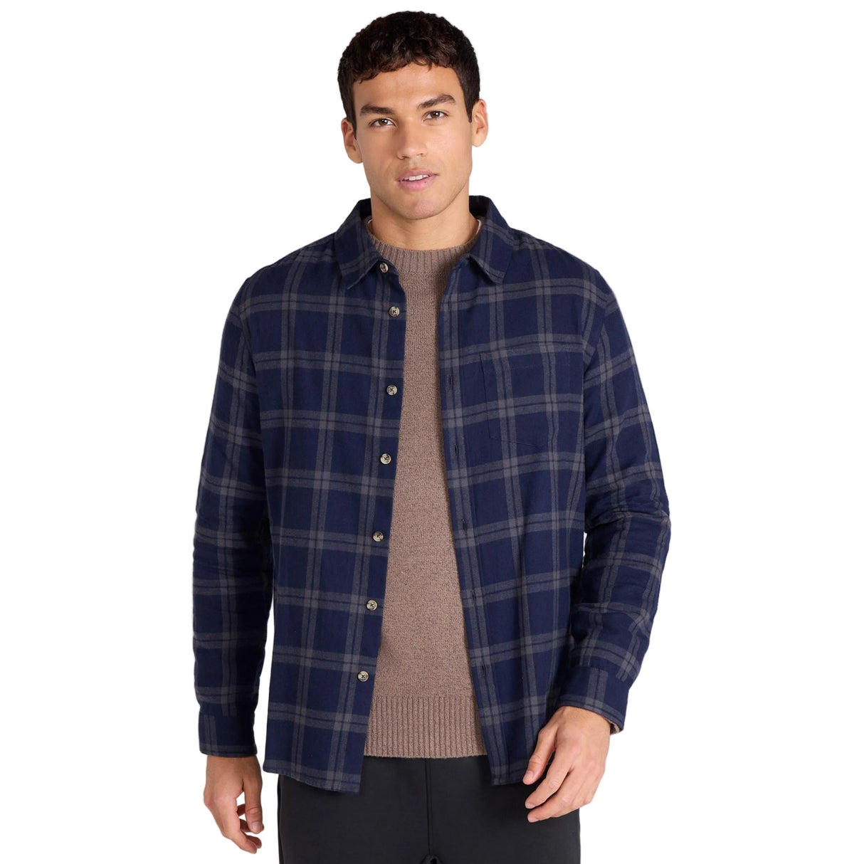 Animal Mens Cove Flannel Shirt Blue