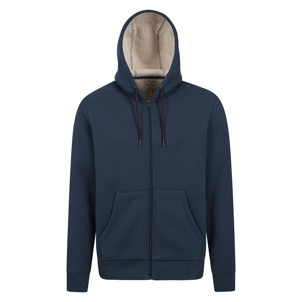 Mountain Warehouse Mens Dalton Borg Lined Full Zip Hoodie Navy