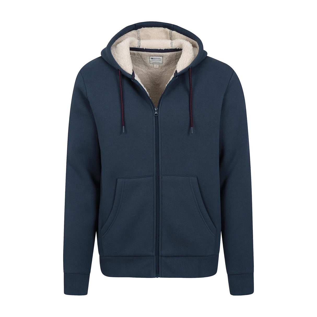 Mountain Warehouse Mens Dalton Borg Lined Full Zip Hoodie Navy