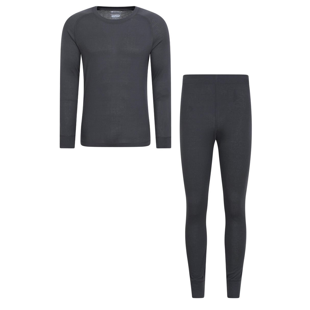 Mountain Warehouse Mens Talus Thermal Base Layer Set Charcoal