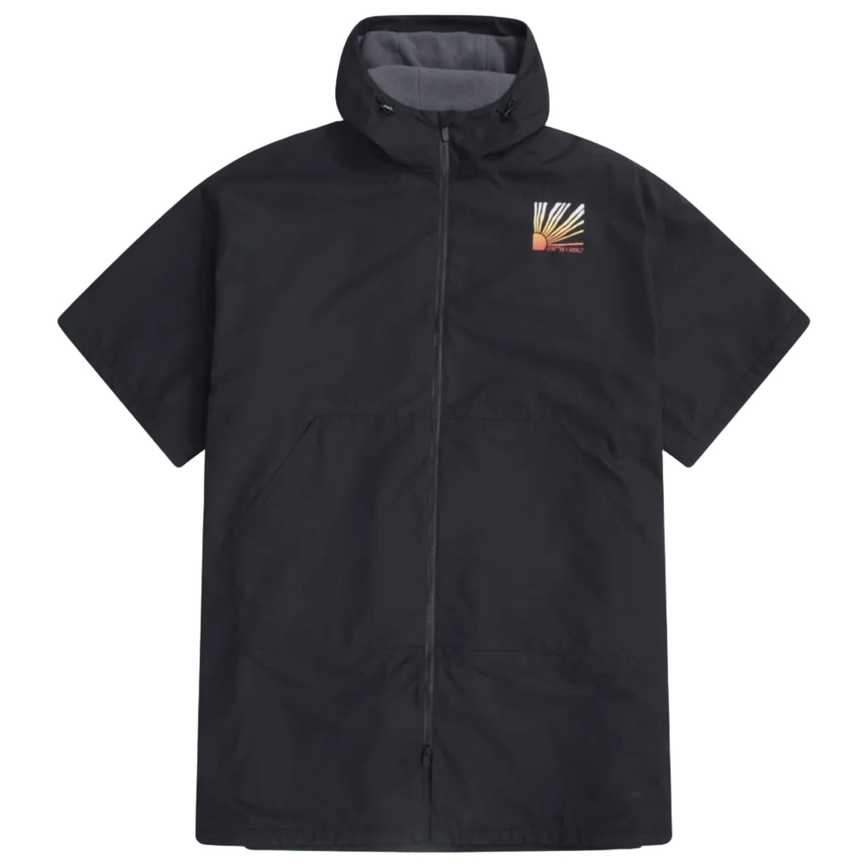 Animal Mens Misty Recycled Fleece Lined Parka Jet Black