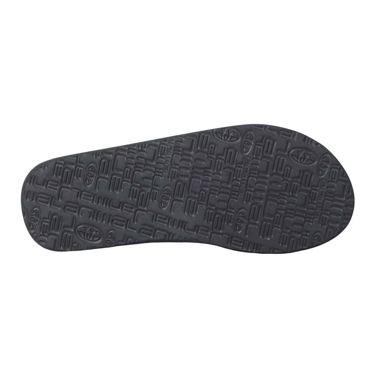 Animal Mens Wave Sliders Charcoal