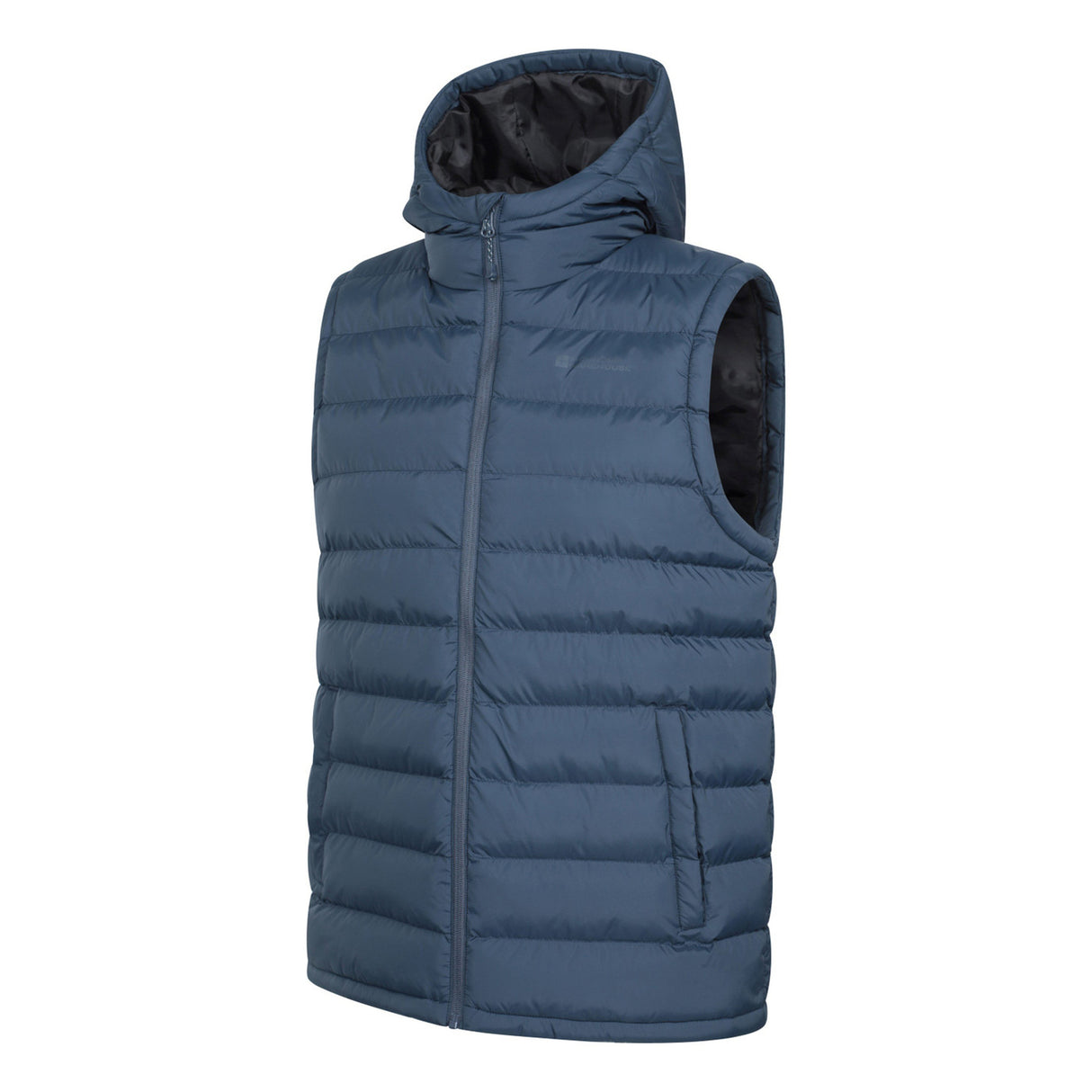 Mountain Warehouse Mens Seasons Hooded Padded Gilet Navy