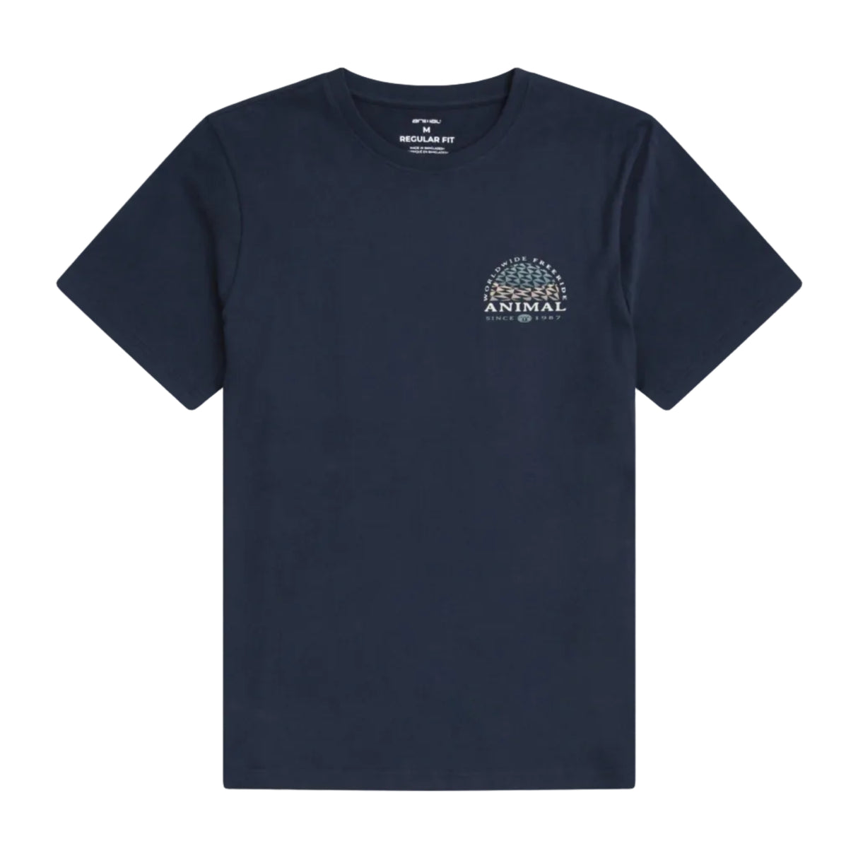 Animal Mens Jacob Organic T-Shirt Dark Blue