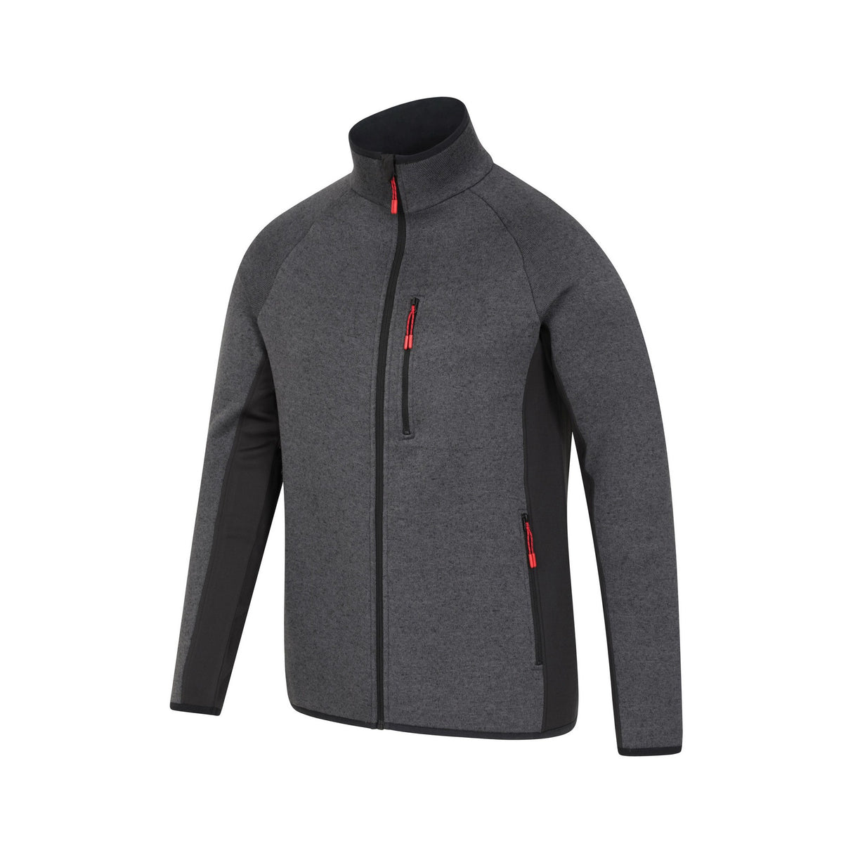 Mountain Warehouse Mens Treston Full Zip Fleece Jacket Black