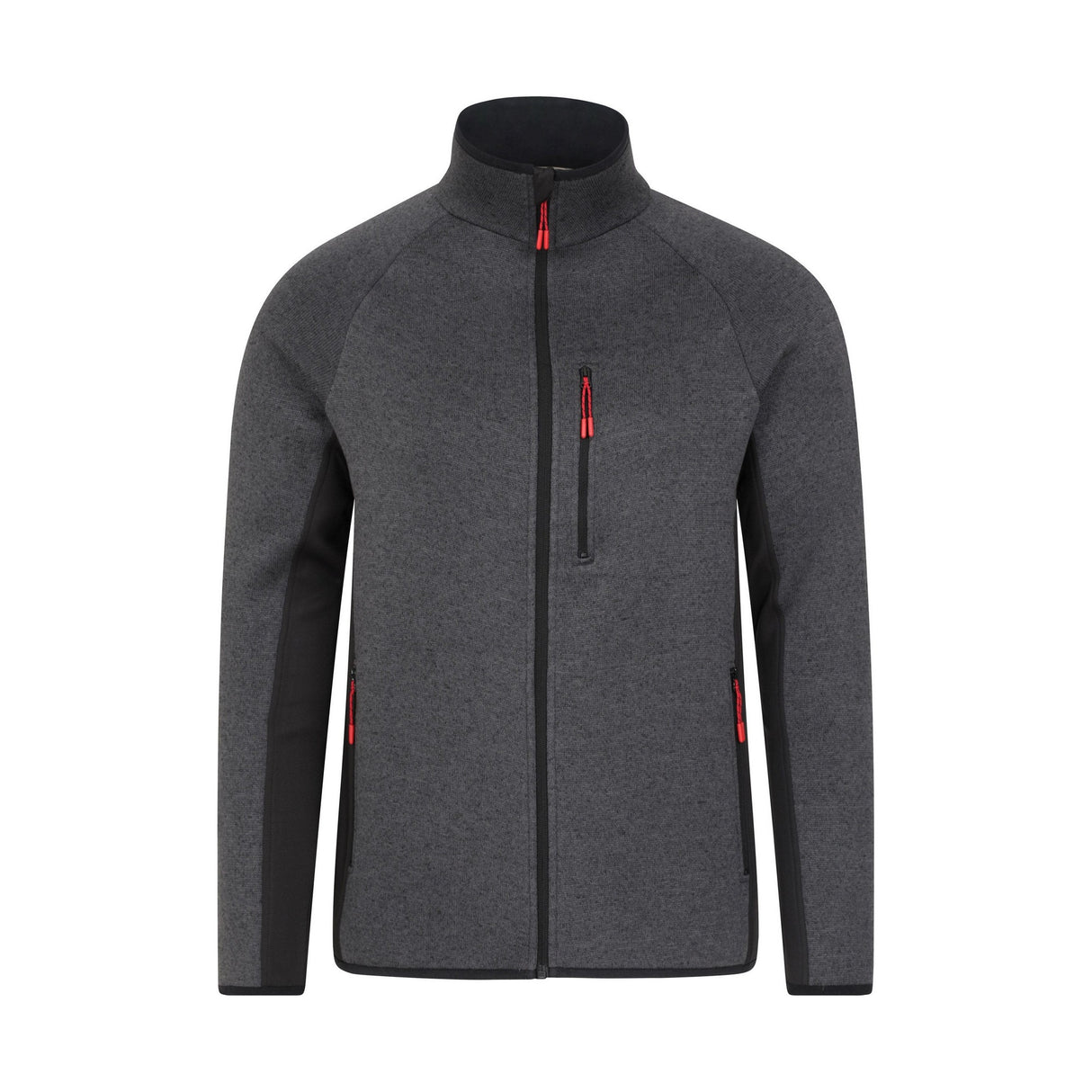 Mountain Warehouse Mens Treston Full Zip Fleece Jacket Black