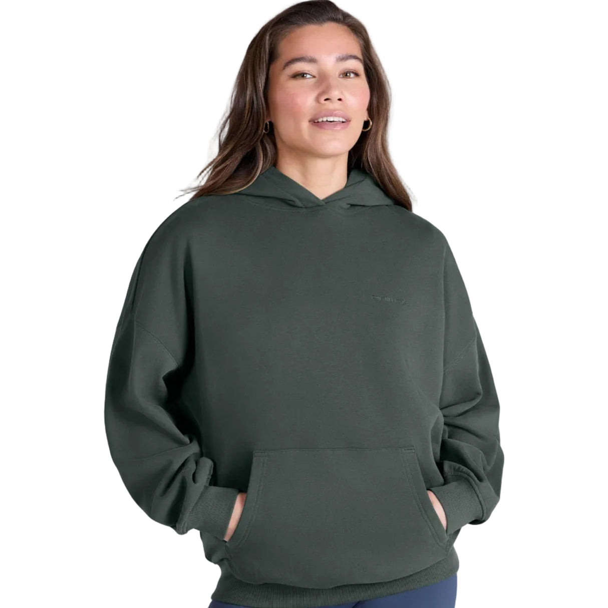 Animal Womens Idol Drop Shoulder Hoodie Dark Green