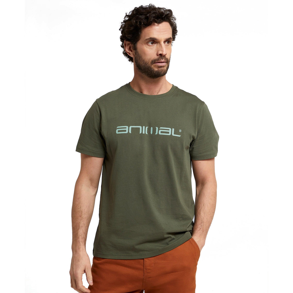 Animal Mens Classico Organic T-Shirt Green
