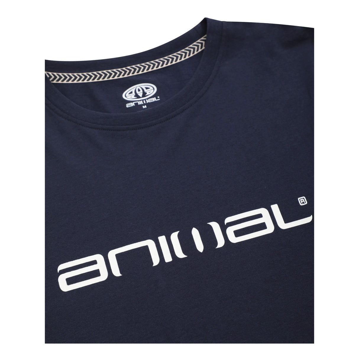 Animal Mens Classico Organic T-Shirt Navy