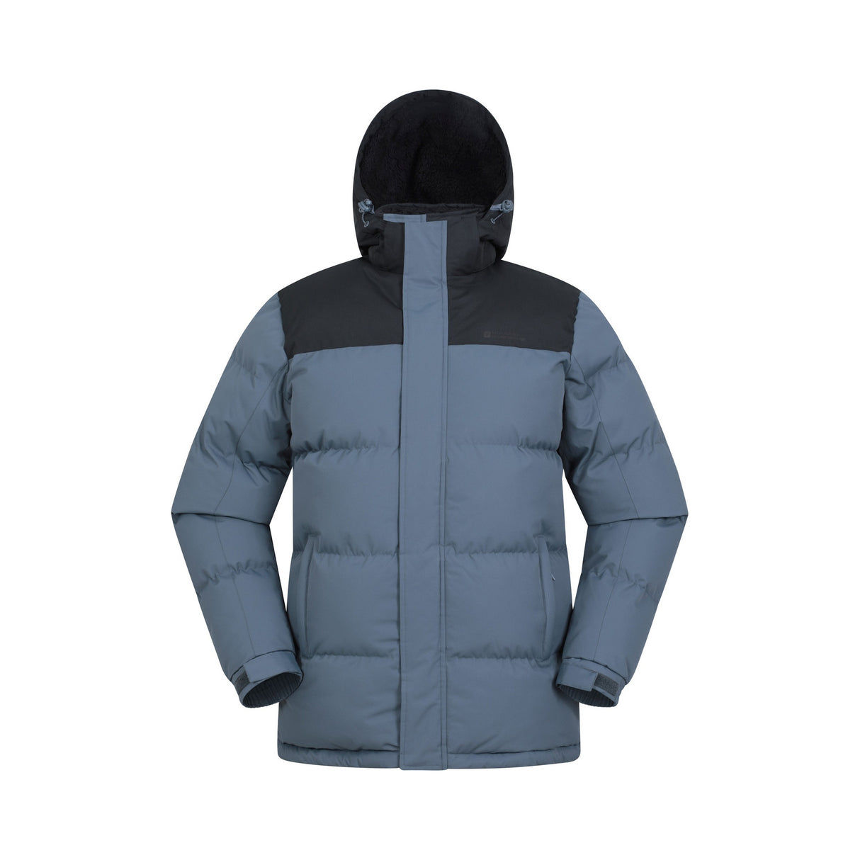Mountain Warehouse Mens Snow Borg Lined Padded Jacket Grey