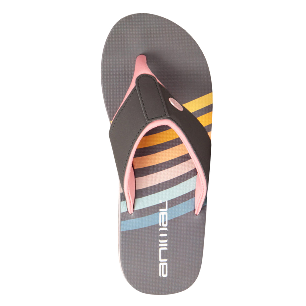Animal Womens Swish Flip Flops Grey