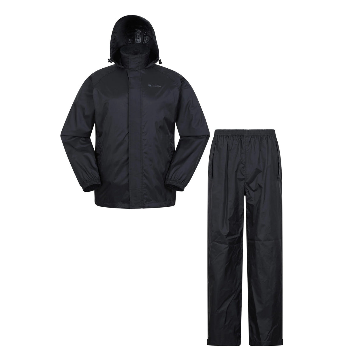 Mountain Warehouse Mens Pakka Jacket and Trousers Set Black