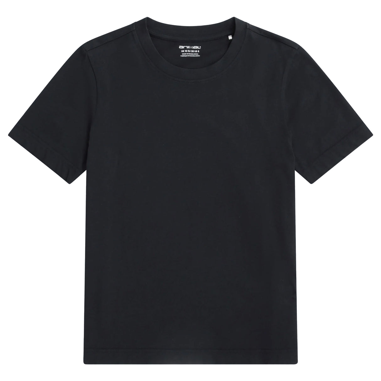 Animal Womens Plain T-Shirt Black