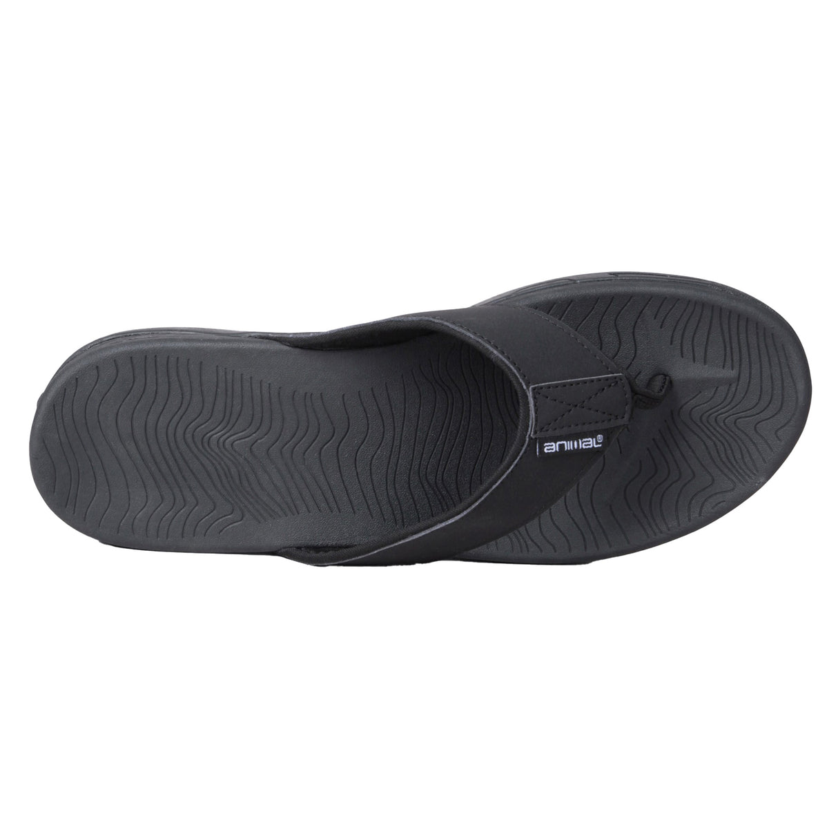 Animal Mens Fader Flip Flops Black