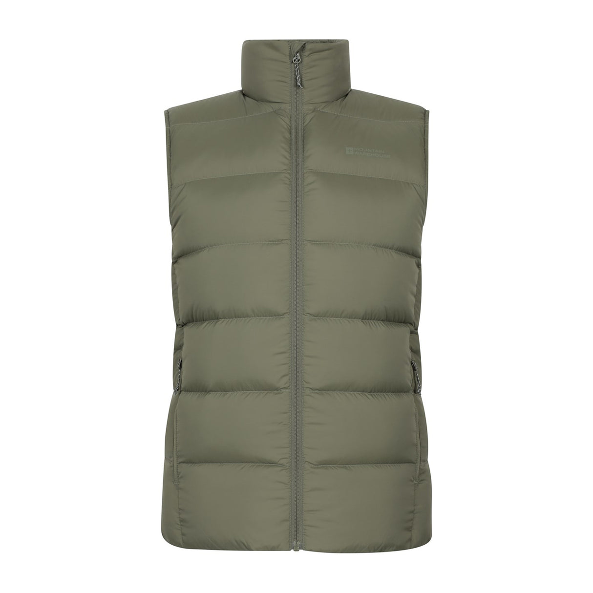 Mountain Warehouse Mens Stratus Down Packable Gilet Khaki Green
