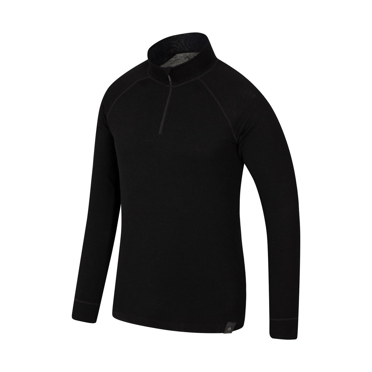 Mountain Warehouse Mens Merino Wool Base Layer Top (Pack of 2) Black