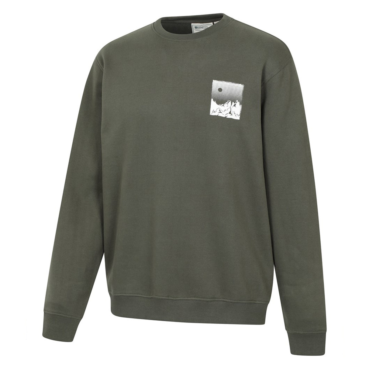 Mountain Warehouse Mens Mountain Scene Sweatshirt Green