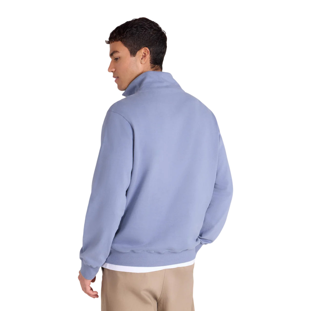 Animal Mens Sid Half Zip Sweatshirt Blue