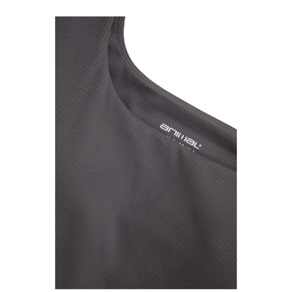 Animal Womens Laurel Cropped Tank Top Charcoal