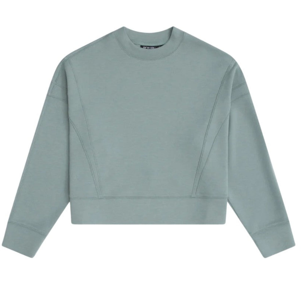 Animal Womens Active Crop Sweatshirt Pale Green