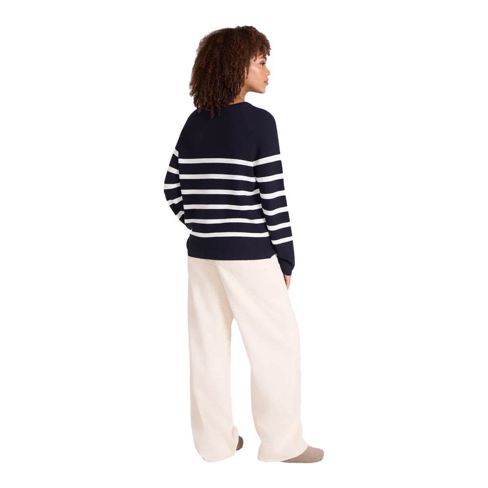 Animal Womens Cotton Textured Jumper Navy
