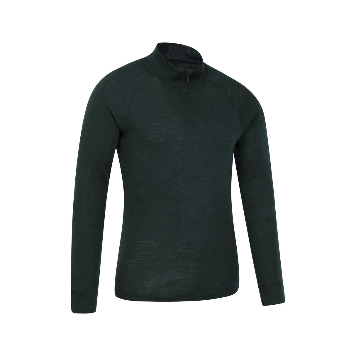 Mountain Warehouse Mens Merino II Base Layer Top Dark Green
