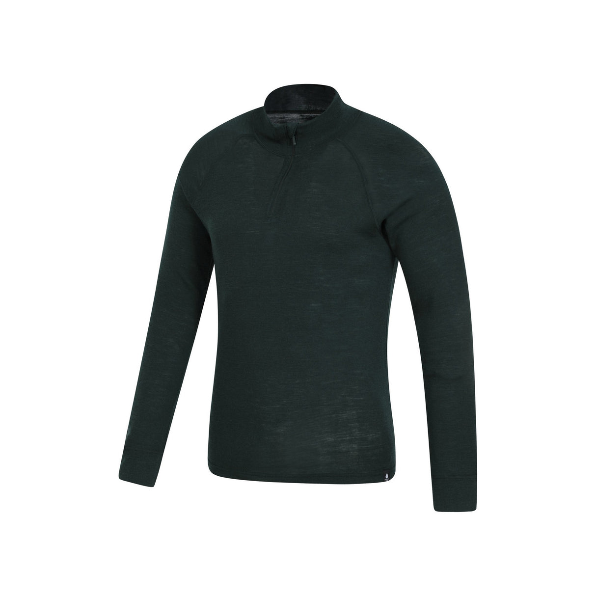 Mountain Warehouse Mens Merino II Base Layer Top Dark Green