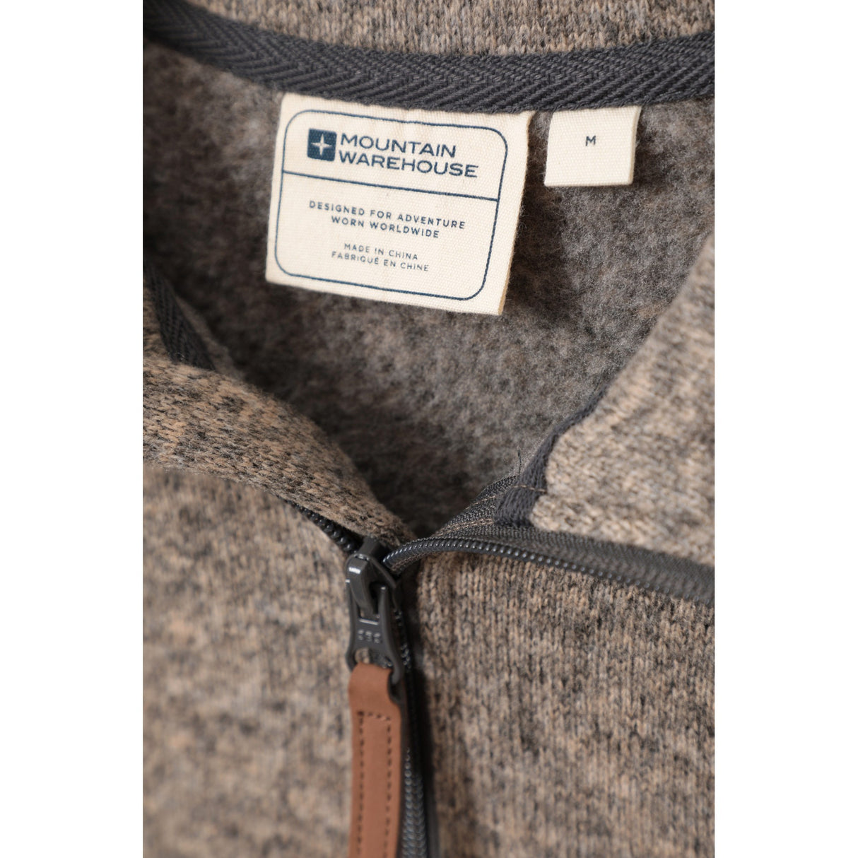 Mountain Warehouse Mens Idris II Half Zip Fleece Top Beige