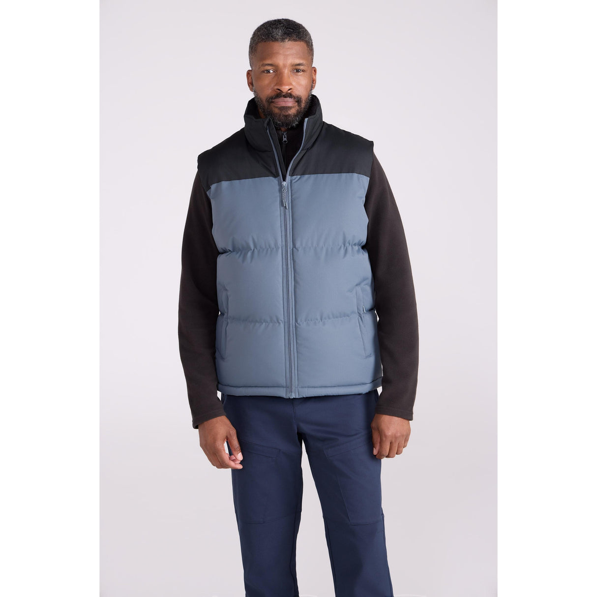 Mountain Warehouse Mens Rock Borg Padded Gilet Grey